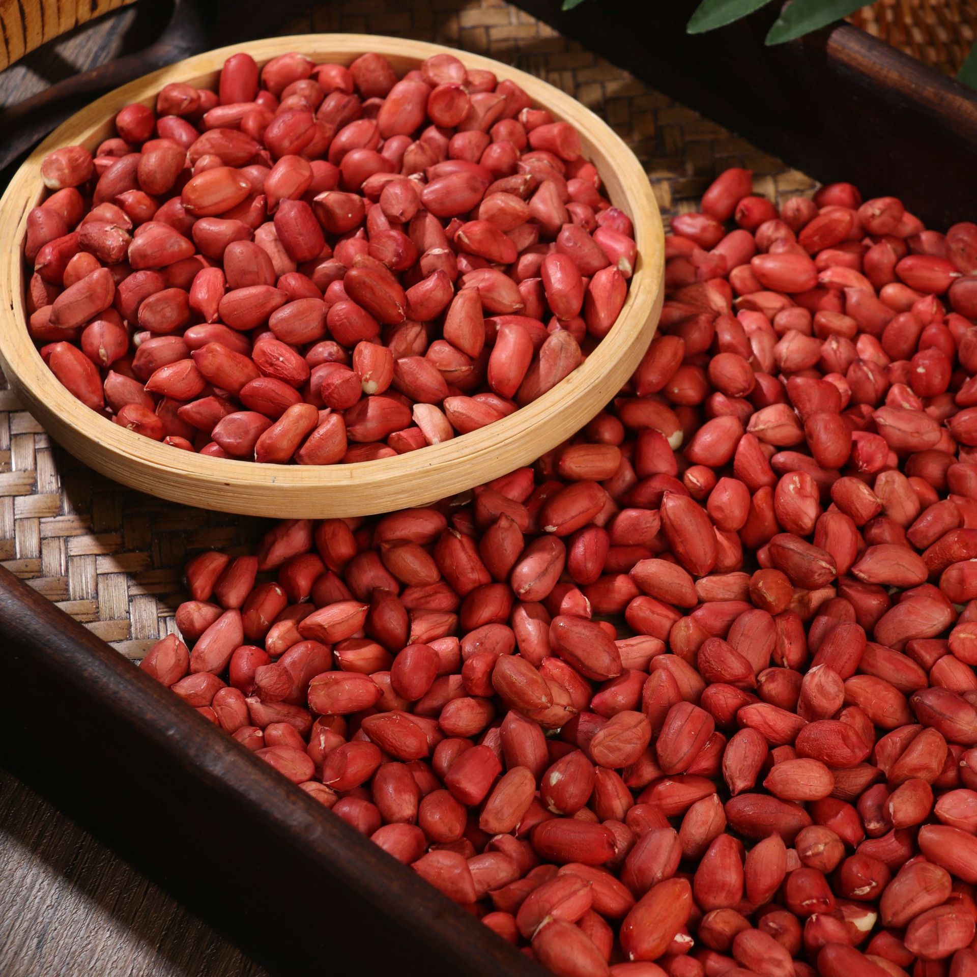 散装红花生米 去壳350g红皮花生 小粒红皮花生五谷杂粮真空装
