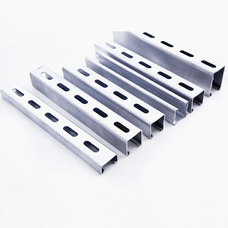 源头厂家直销q235b热镀锌支架u型钢c型钢钢太阳能光伏支架