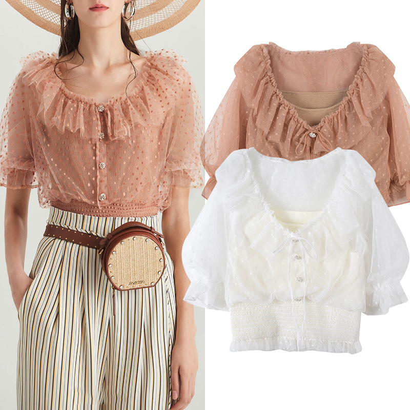 灯笼公主袖上衣