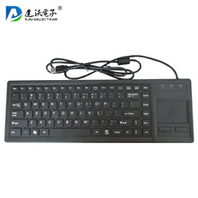 厂家直销工业PC86键带触摸板键盘 USB电脑键盘鼠标 机械一体键盘