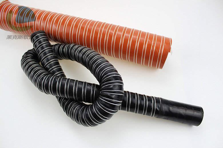 批发耐300度高温软管 红色硅胶耐高温风管 高温软管 4米/条 现货