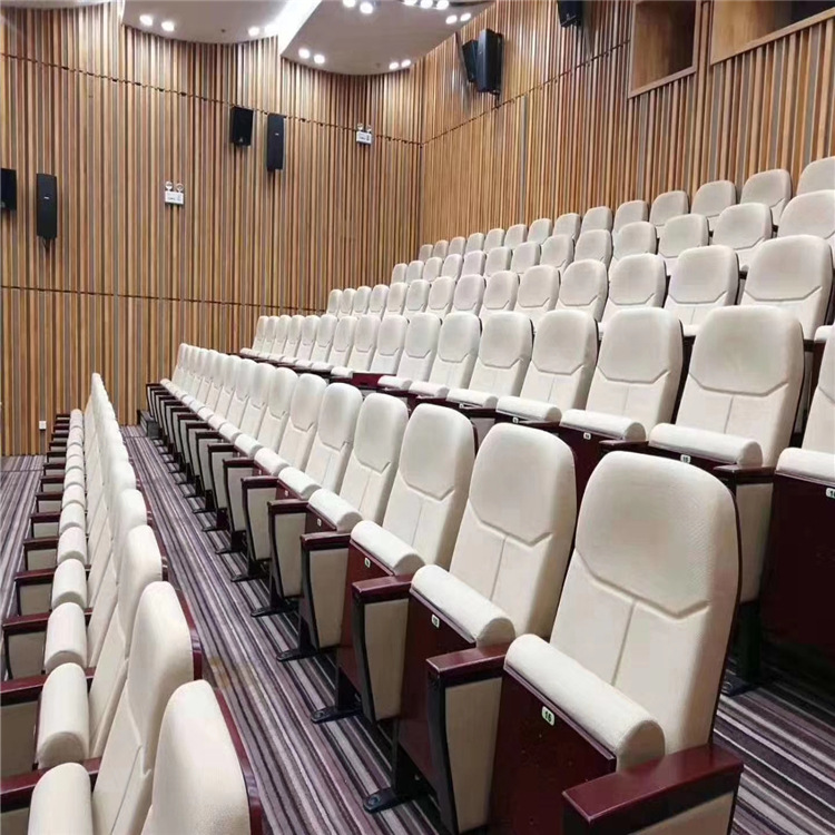 厂家直销 实木礼堂椅 学术报告厅会议室观摩椅子带写字板
