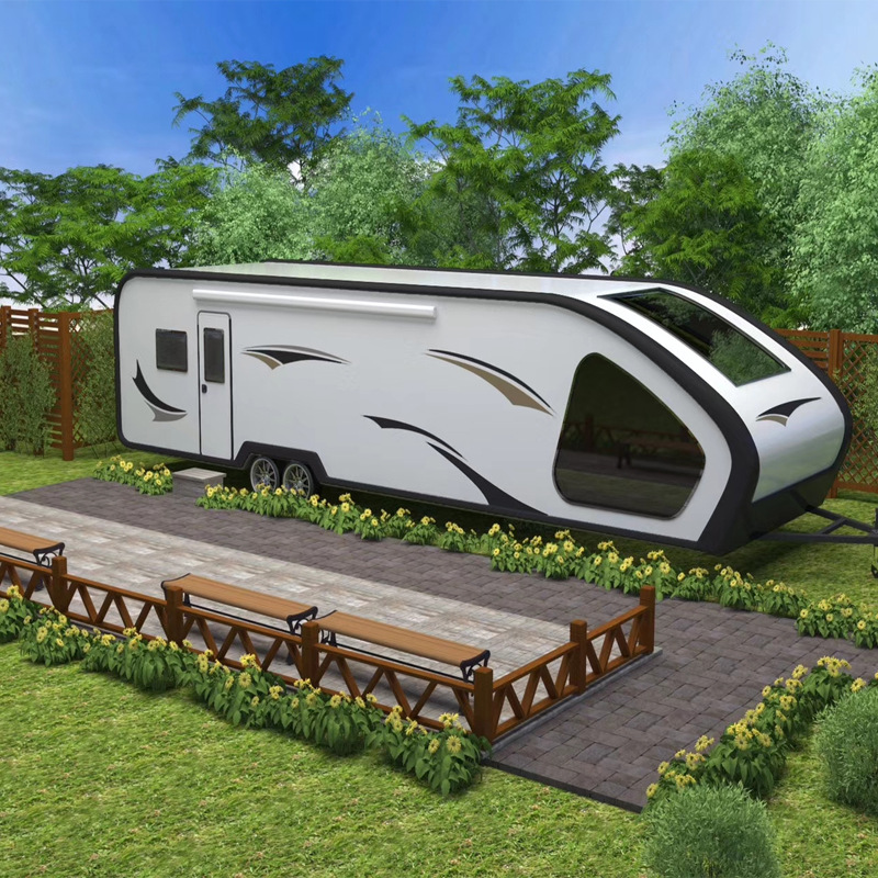 居旅移动房车生产厂家拖挂式民宿屋子酒店餐厅营地露营车-阿里巴巴