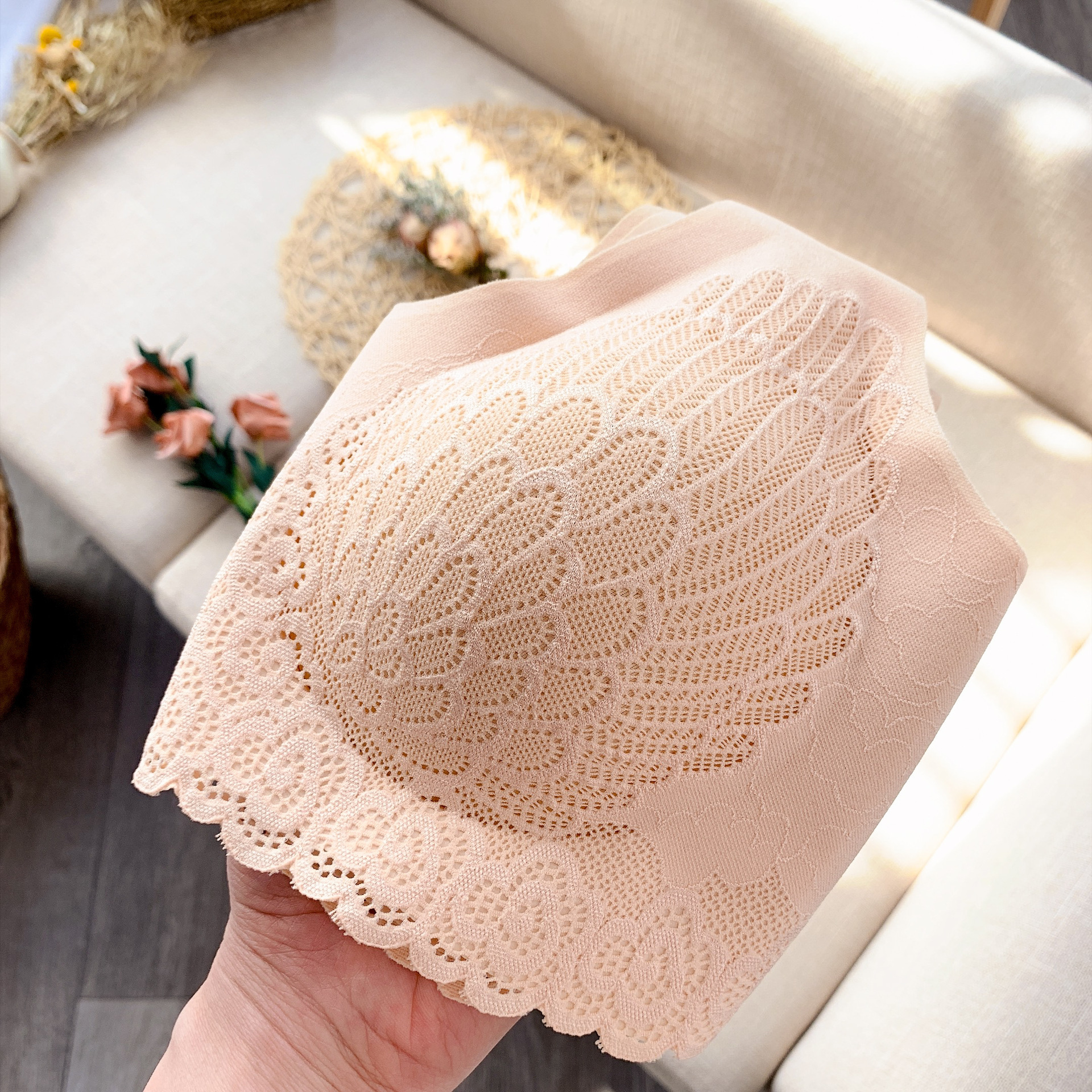 0冰丝蕾丝美背无痕内衣无钢圈小胸聚拢型运动背心睡眠文胸