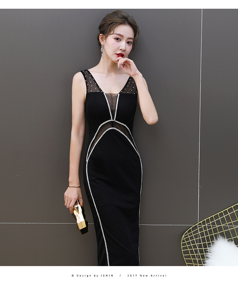 2022新款夜场晚礼服长款公关气质性感夜总会ktv小姐佳丽服装长裙