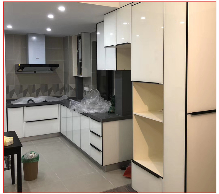 厂家直供实木多层板芯亚克力高光门板定制橱柜门衣柜鞋柜酒柜门