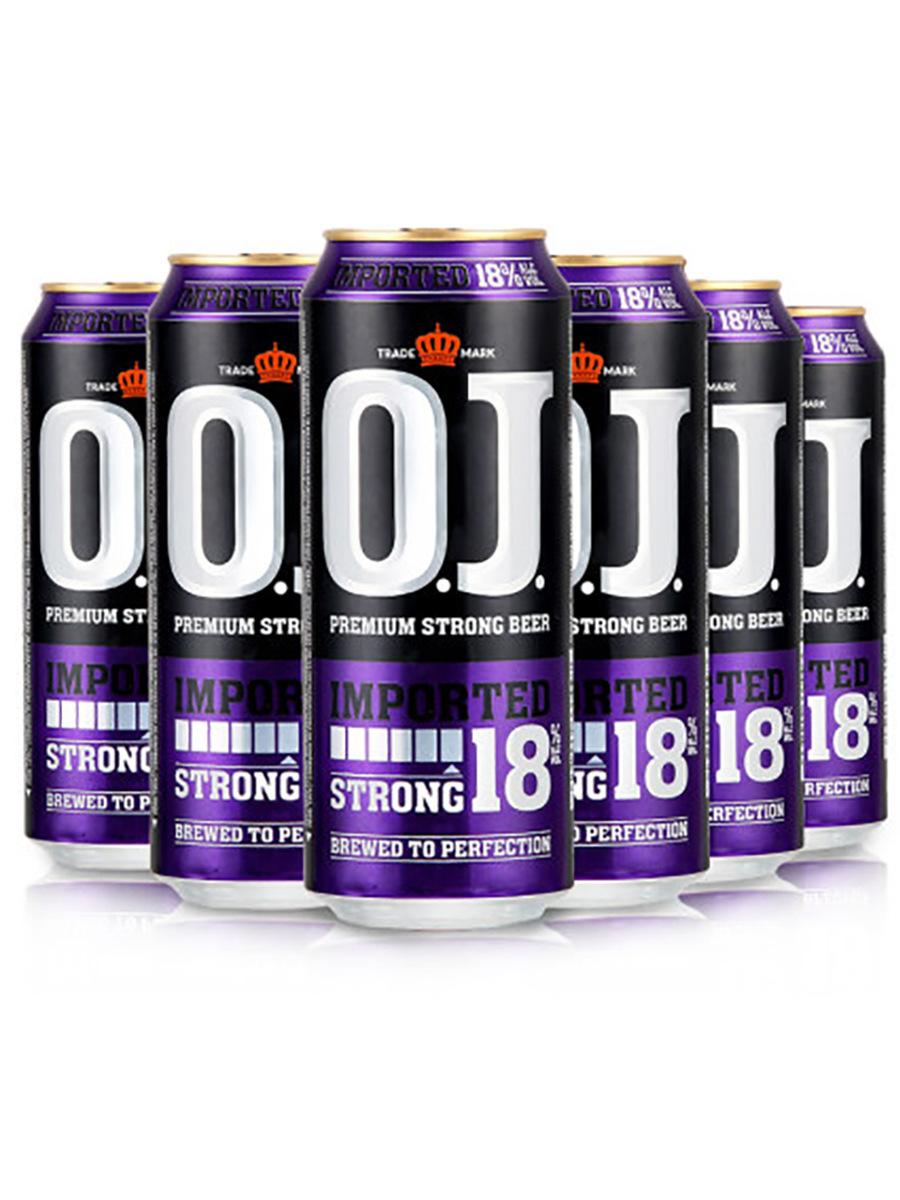 荷兰原装进口oj烈性精酿啤酒o.j.18度烈性啤酒高度啤酒500ml*24听