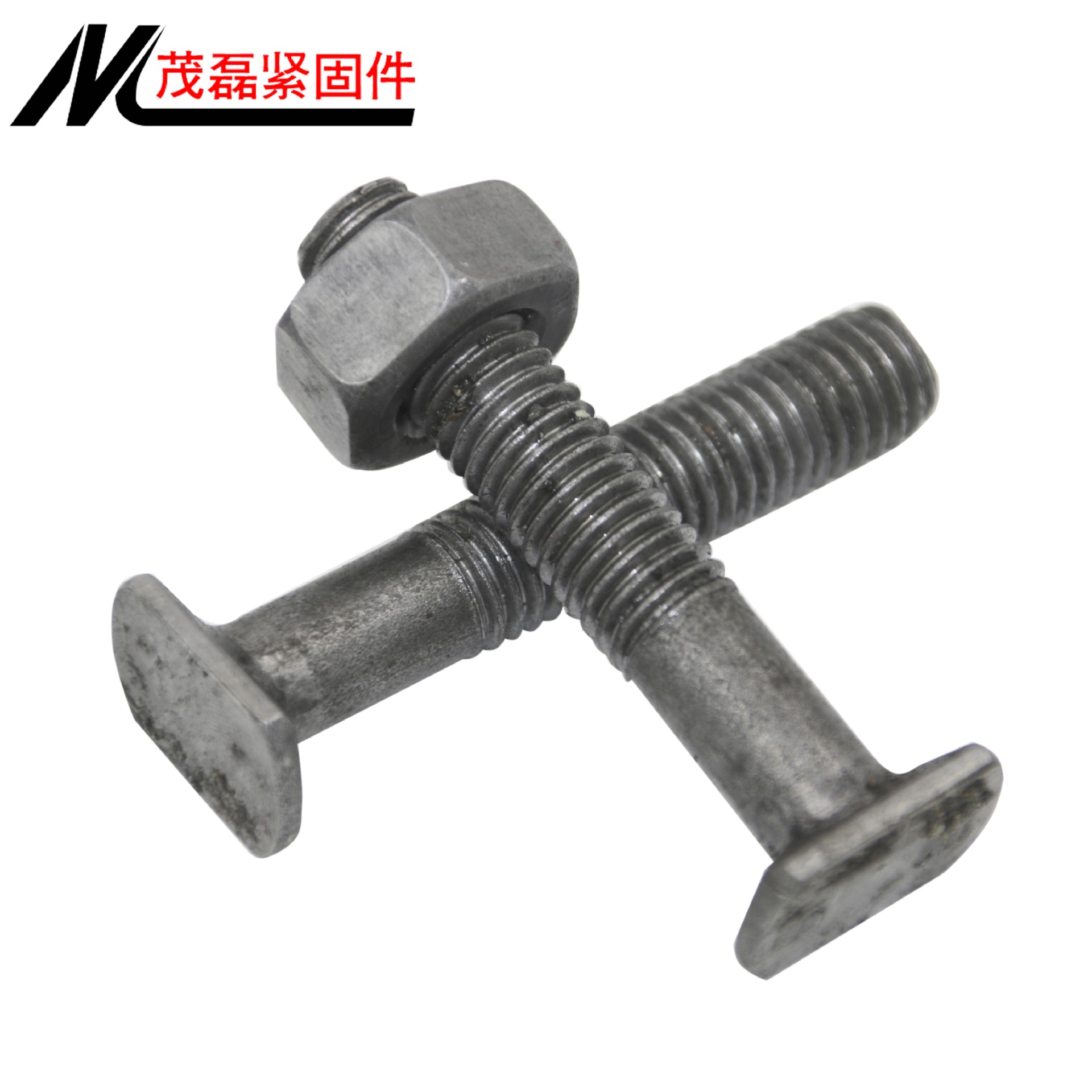 建筑扣件螺栓 国标建筑扣件用扁头螺丝4.8级本色丁字丝质量保证