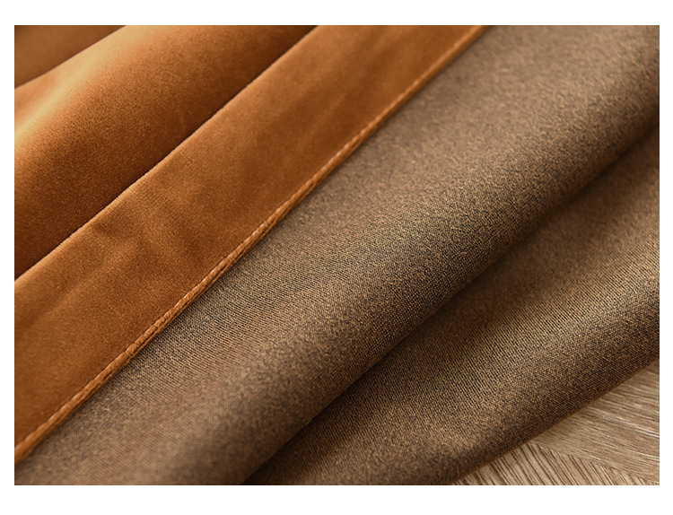 ins北欧风磨砂绒丝绒无倒顺天鹅绒窗帘比利时皇家遮光绒工程窗帘