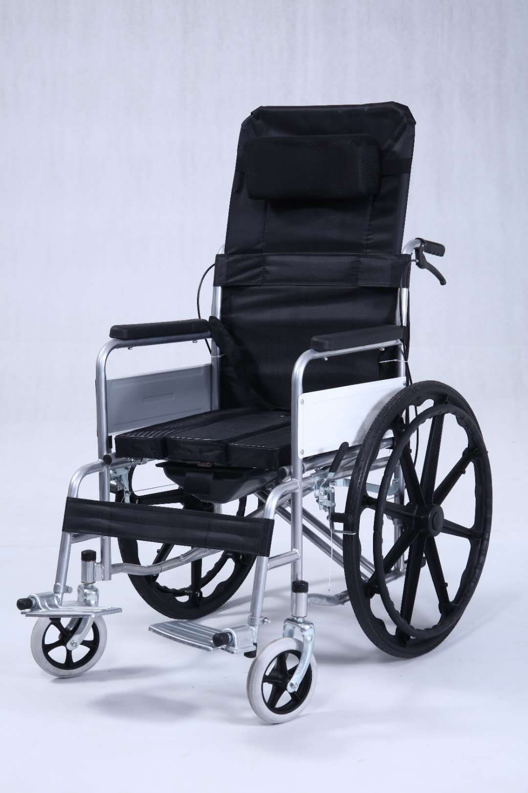 可折叠轮椅手刹残疾人轻便代步轮椅车老年人防滑便携折叠轮椅