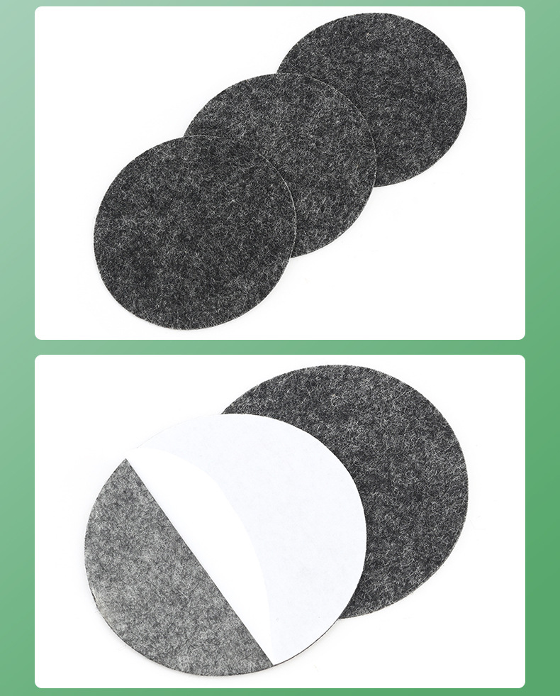 毛粘垫 家具自粘防滑毛粘垫 实木沙发桌椅脚垫增高静音毛粘垫厂家