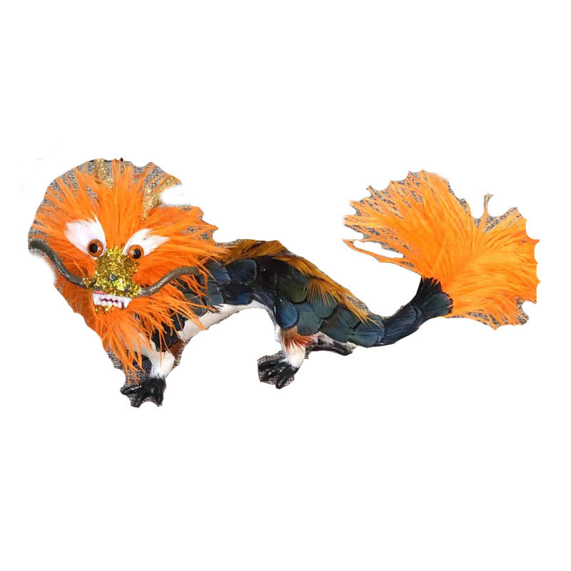 仿真龙青龙白龙火龙龙摆件神话古龙云中龙创意饰品工艺品生肖摆件