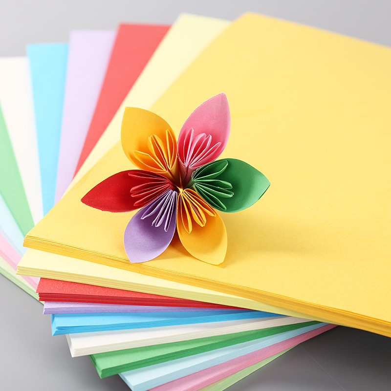 厂家直销a4手工diy折纸大张幼儿园儿童彩纸长方形折纸剪纸批发