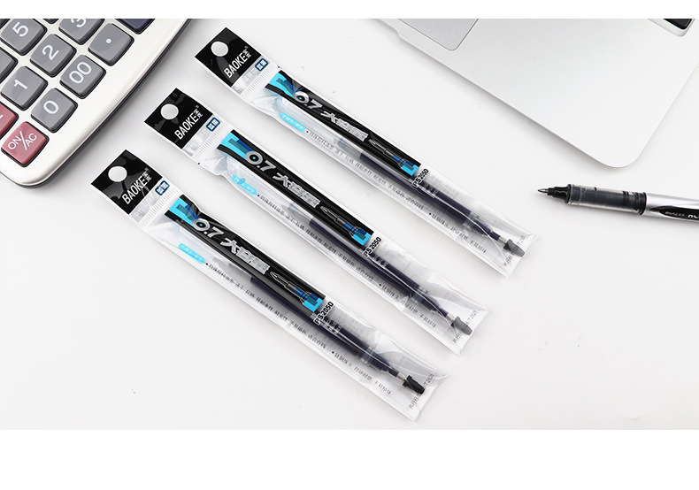 宝克医生处方笔芯 ps2050蓝黑大容量中性笔芯0.7mm签字笔替芯批发