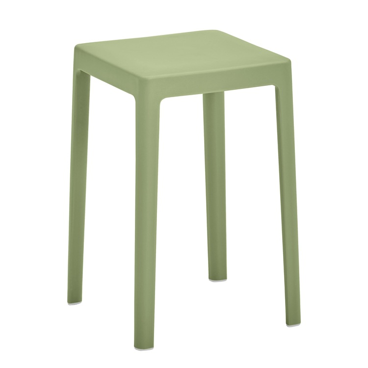 Plastic Stool Home Stacking Fashion High Leg Dining Stool Shoe Changing Stool Restaurant Restaurant Stall Square Bench