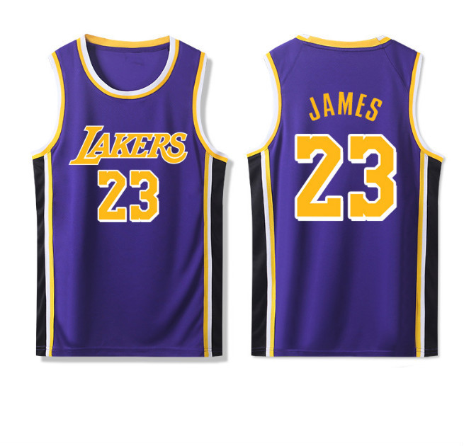湖人队詹姆斯球衣科比24号复古篮球服套装学生比赛队服大码两件套