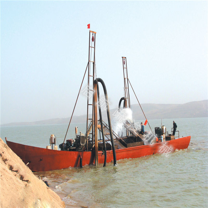 新款小型大型抽沙船射吸式10寸12寸采砂船图片价格优惠捞泥机械