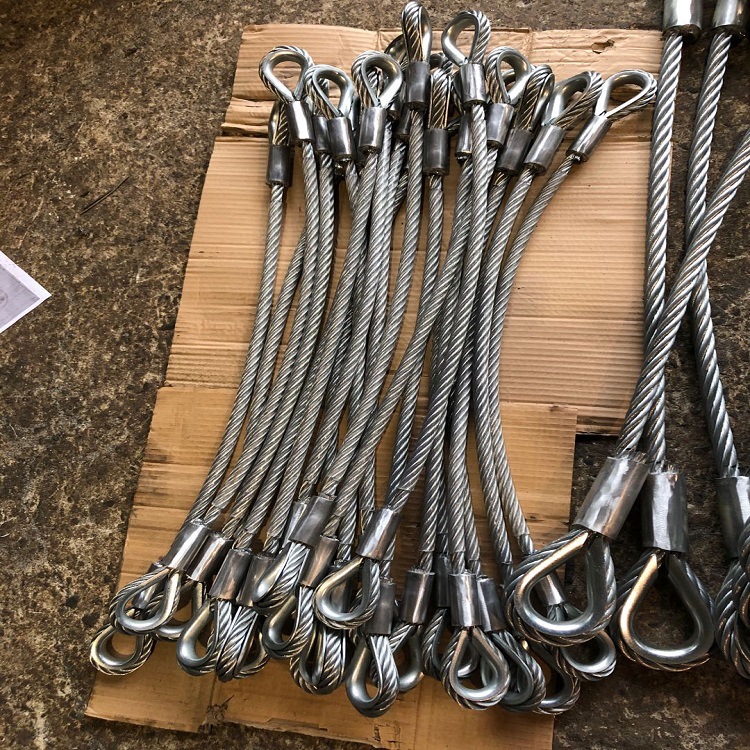 钢丝绳圈 无接缝绳圈 供应65mm 插编 钢丝绳索具 定制规格