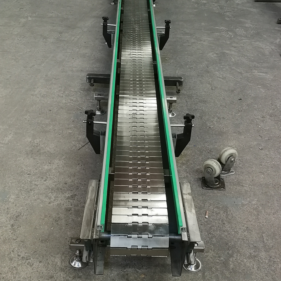 【提高转化】 - 玻璃瓶降温生产线多排平顶链输送机