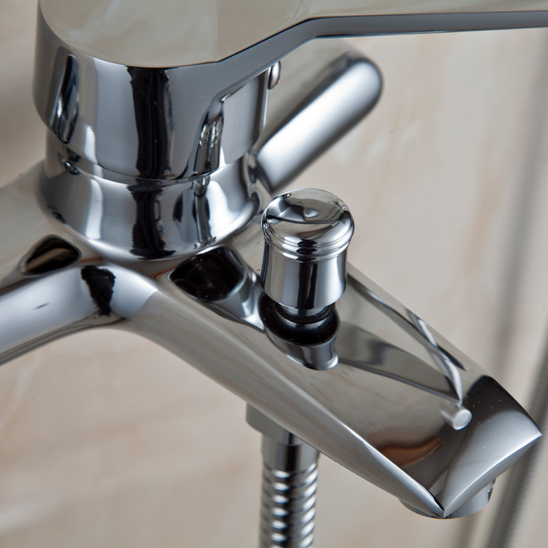 全铜加厚三联混水阀冷热水龙头浴室淋浴龙头浴缸防冻三联沐浴龙头