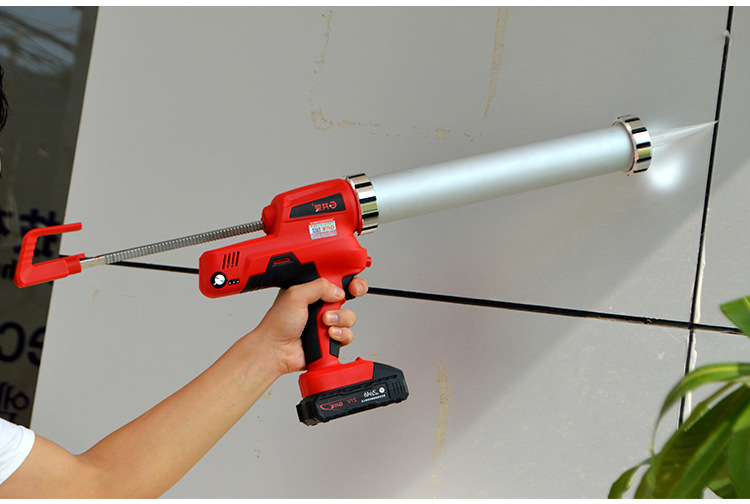 共荣门窗全自动玻璃打胶机电动打胶枪电动玻璃胶抢充电锂电美缝剂