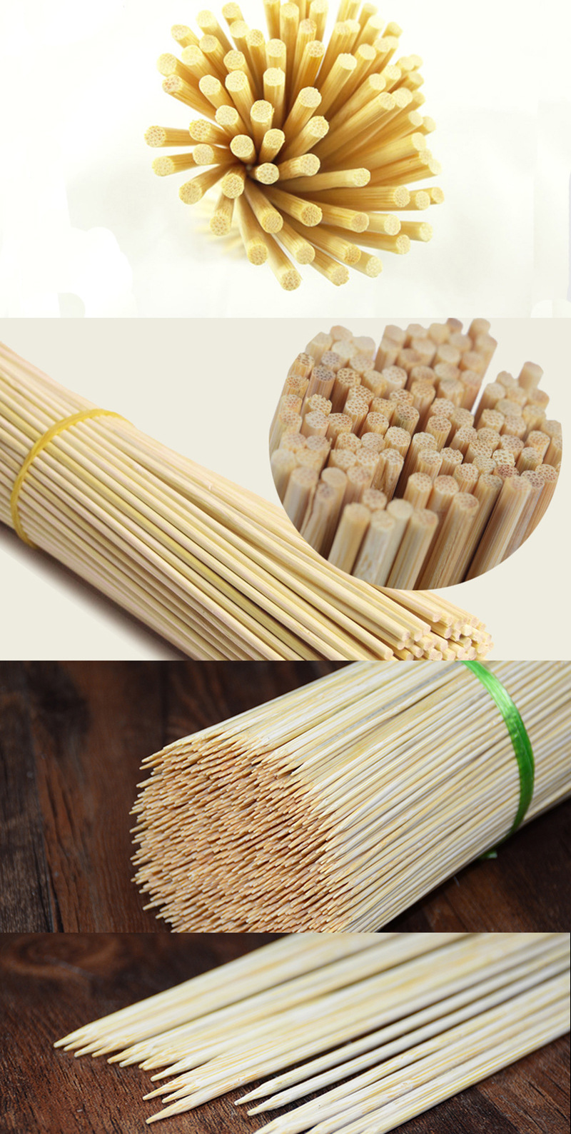 12厘米竹签 烤香肠炸串竹签 鱼丸玉米烧烤串串香竹签15000只