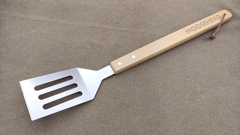 木色柄不锈钢烧烤铲 bbq shovel烤具套装烧烤铲镂空铲