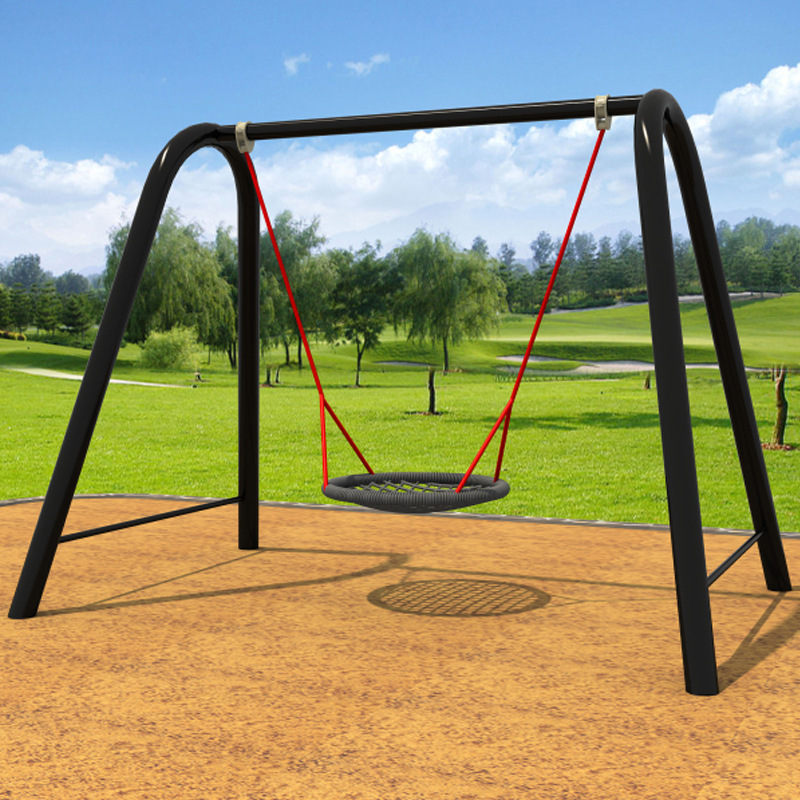 户外创意树杈实木秋千公园景区y造型珊瑚礁成人儿童秋千定制