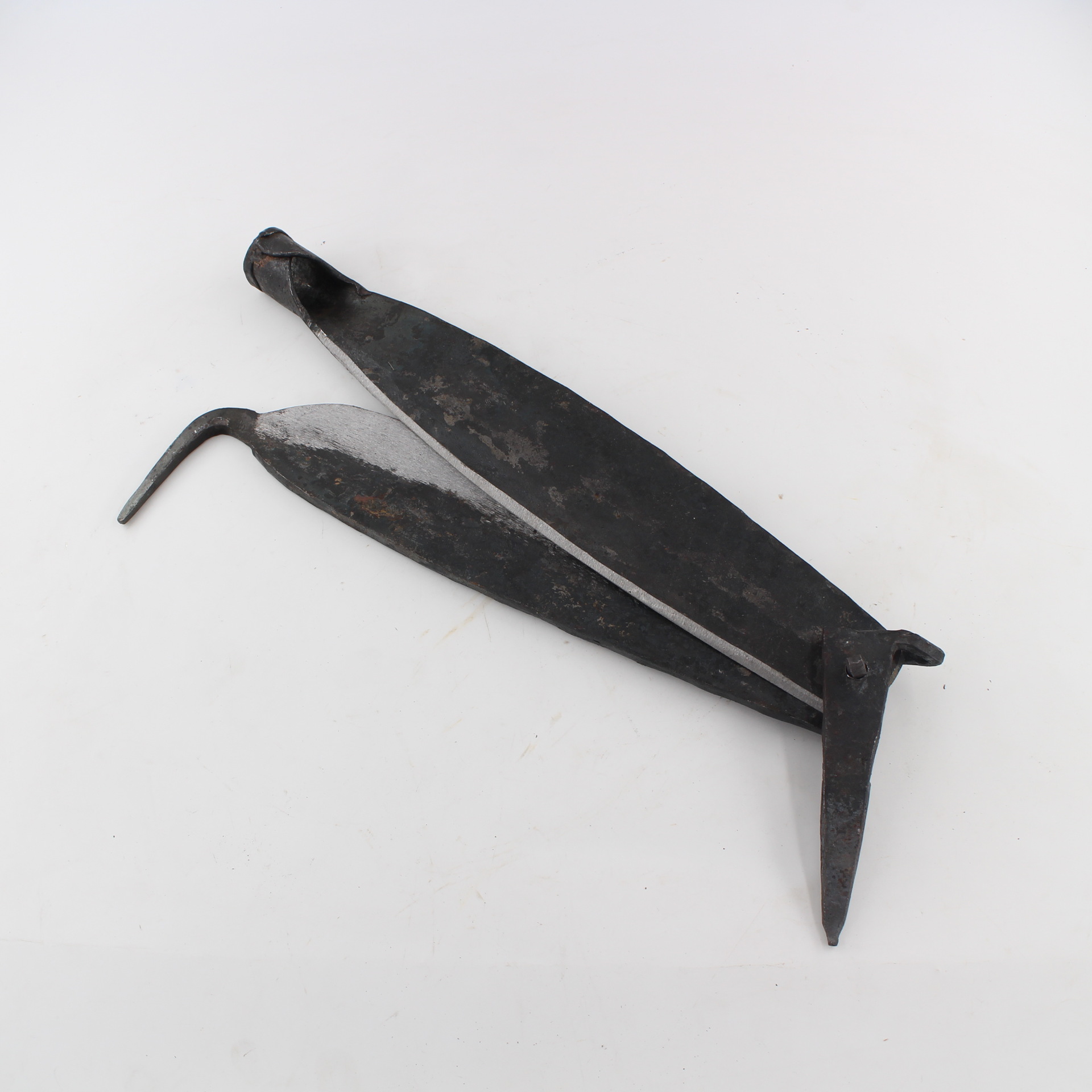 切草药的侧刀老式加厚铡刀铡草刀家用砸豆杆锻打闸刀手动铡草机-阿里