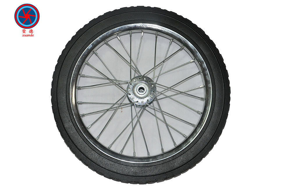 75实心辐条轮子 环卫垃圾车用实心轮 户外打猎车轮