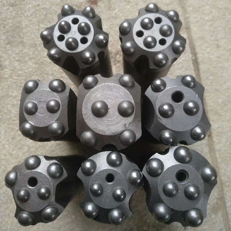 批发40/50冷压柱齿钻头 矿用球齿钻头 7齿梅花钻头耐磨耐用