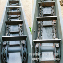 双环链刮板输送机价格 合川市铝粉刮板输送机 12米长刮板输送机QK
