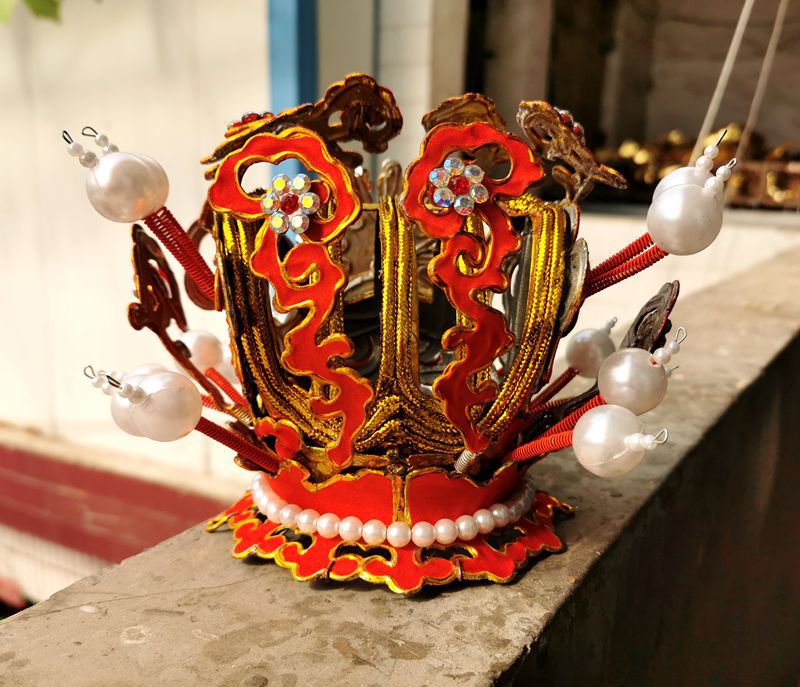 越剧紫金冠 太子冠 黄梅戏 豫剧 京剧戏剧紫金冠孙悟空帽子