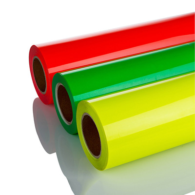 荧光黄刻字膜热转印烫画膜荧光绿热贴膜个性t恤印花耗材