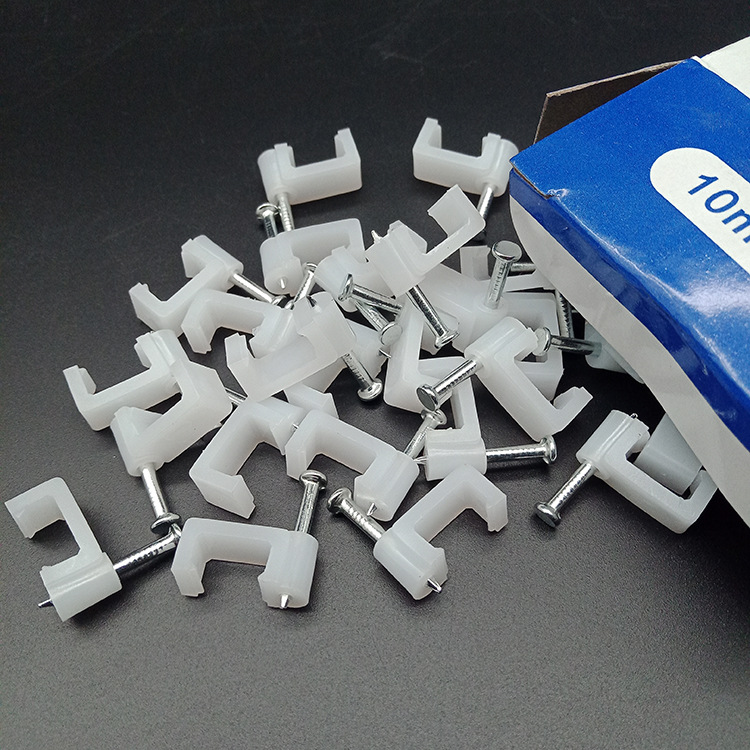 盒装钉卡 扁8扁10圆形钉卡 扁形钉卡 线卡 丁卡 走线固定件 钉卡