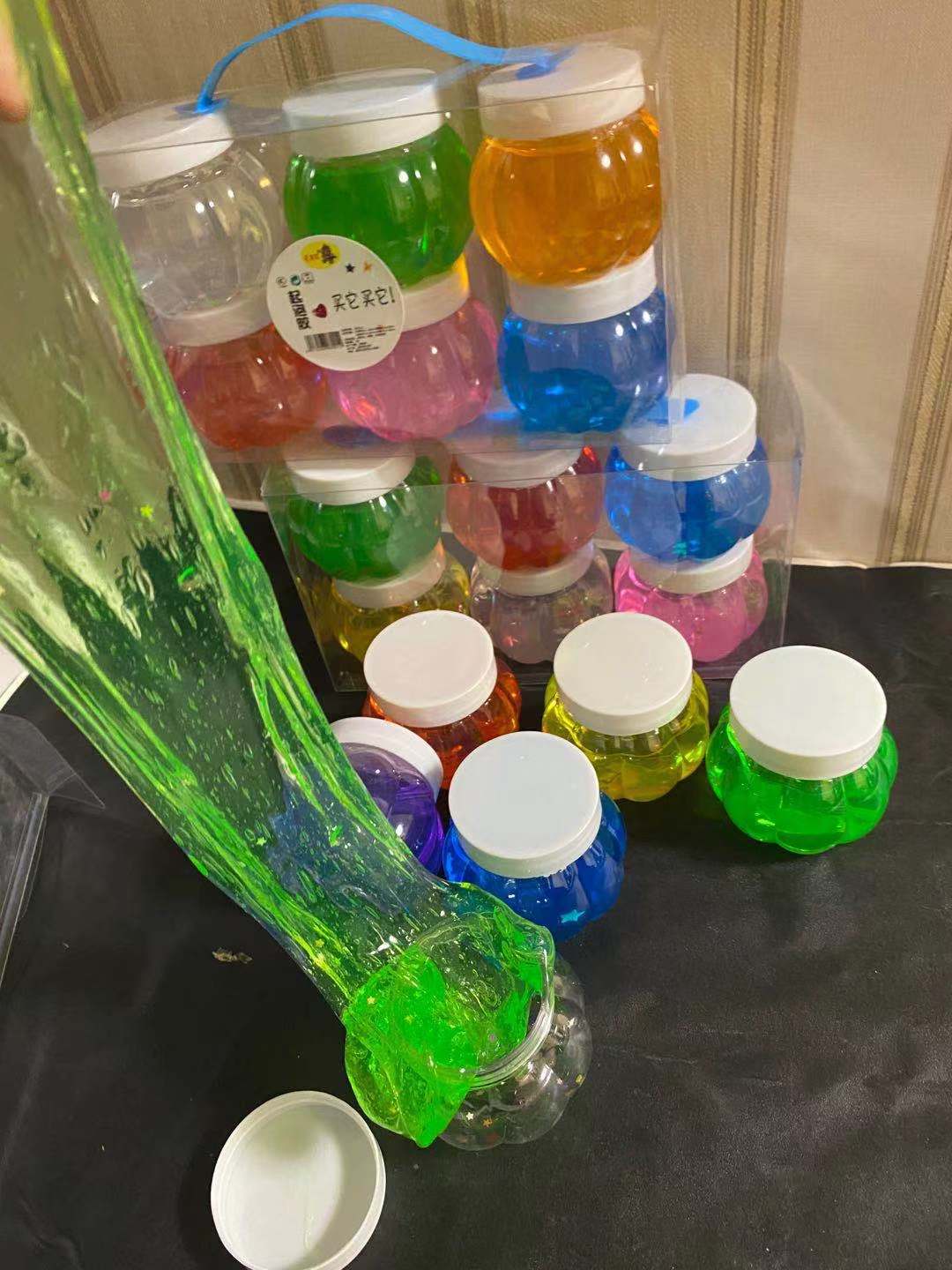 厂家直销起泡一手货源南瓜盒起泡胶拉力泰透泥6个装泰透泥