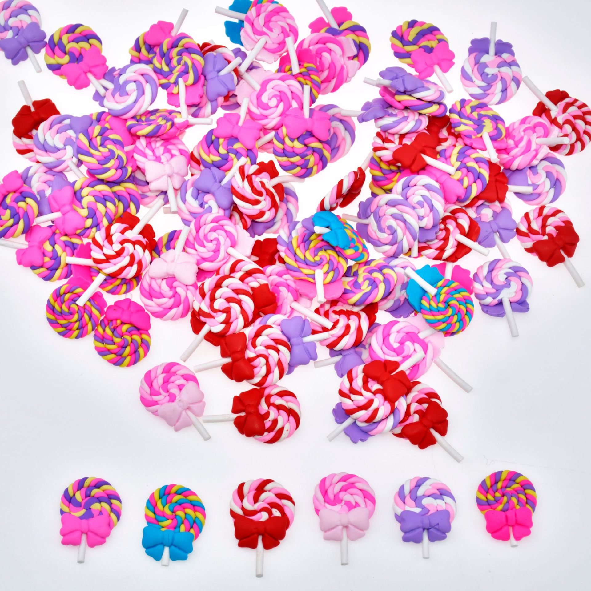 软陶蝴蝶结棒棒糖2