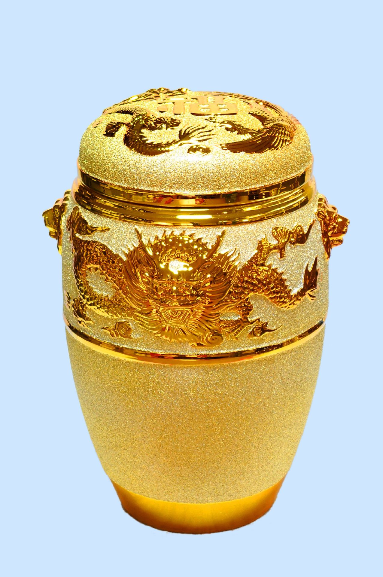 厂家直销殡葬用品骨灰罐 防潮防水新品骨灰罐 定制批发瓦瓷骨灰罐