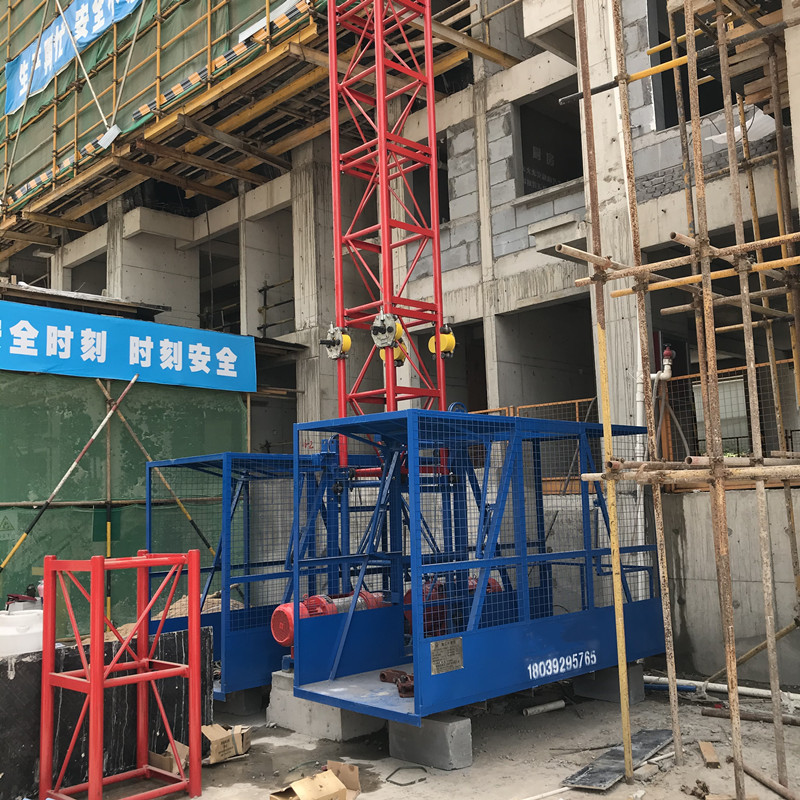 ss100100建筑物料提升机厂家工地龙门架货梯电梯提升机
