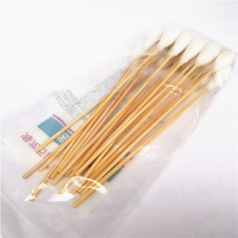 万鑫医用妇科大棉签无菌大头大号长棉签一次性消毒棉棒20cm/20支