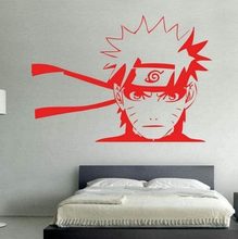 日本动漫火影忍者头像图案精雕墙贴儿童房装饰贴纸