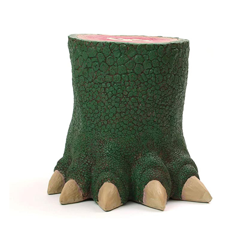 树脂工艺品 创意恐龙脚凳子摆件家居用品玄关装饰品道具 定制批发