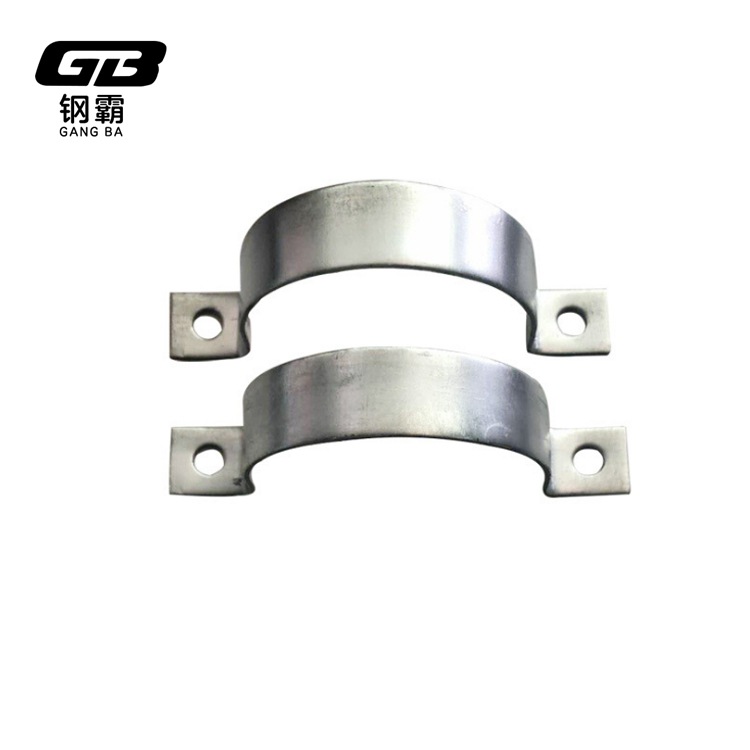 抱箍 交通设施配件路牌骑马卡抱箍管夹 半圆抱环扁铁抱箍现货供应