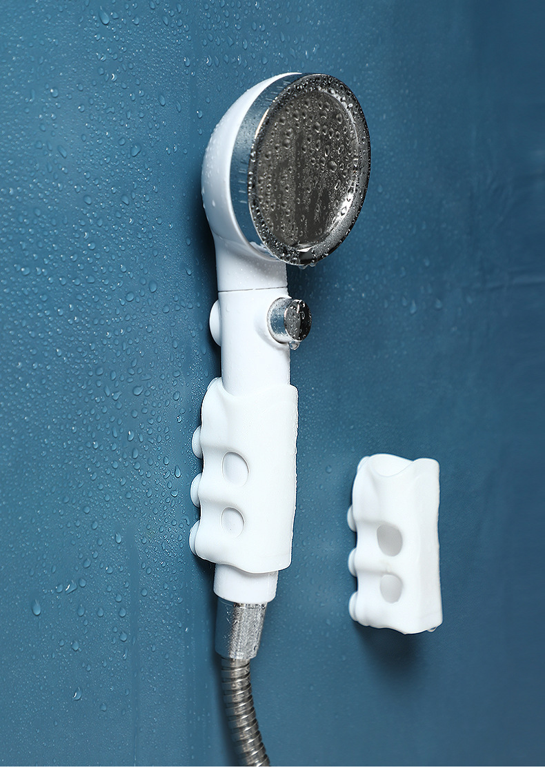 浴室免打孔硅胶花洒吸盘花洒支架淋浴器配件热水器喷头固定底座架