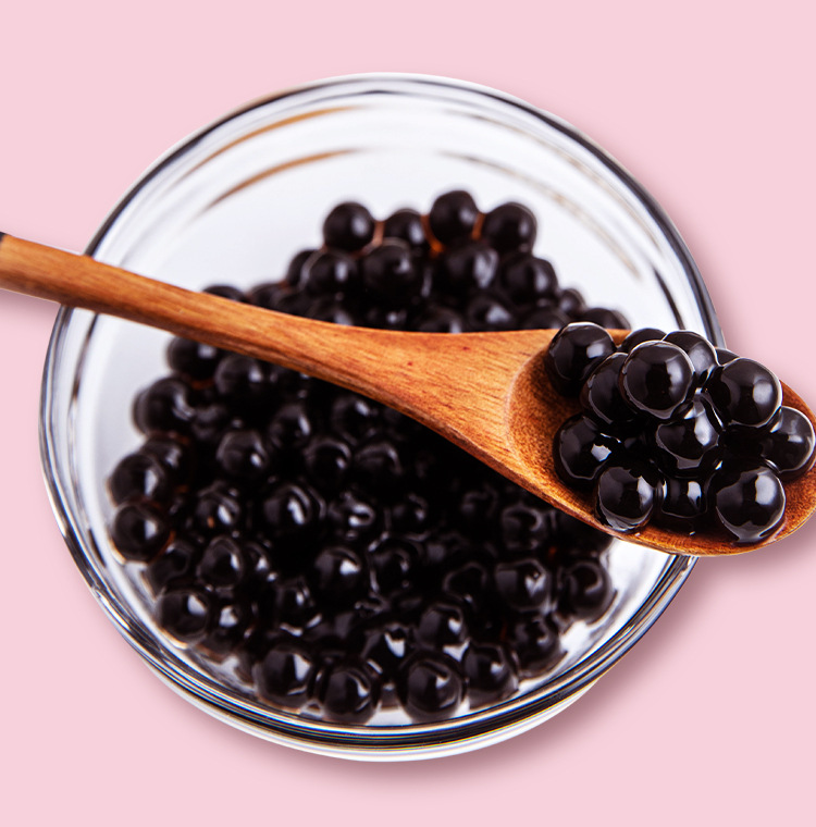 焙小姐黑珍珠琥珀珠粉圆琥珀波霸黑糖珍珠粉圆蜜豆奶茶店原料整箱