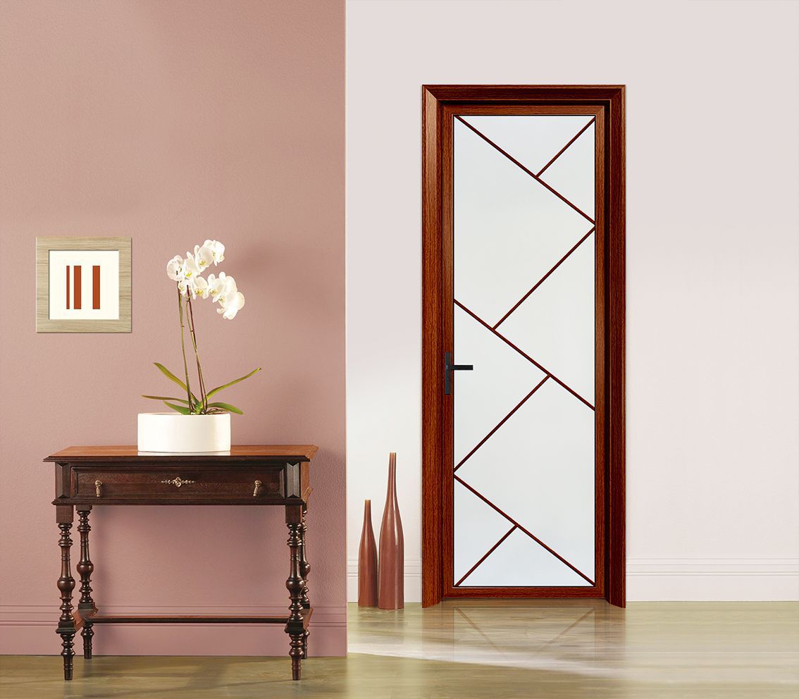 优佳批发供应玻璃门卫生间门断桥铝合金平开简韵平开门