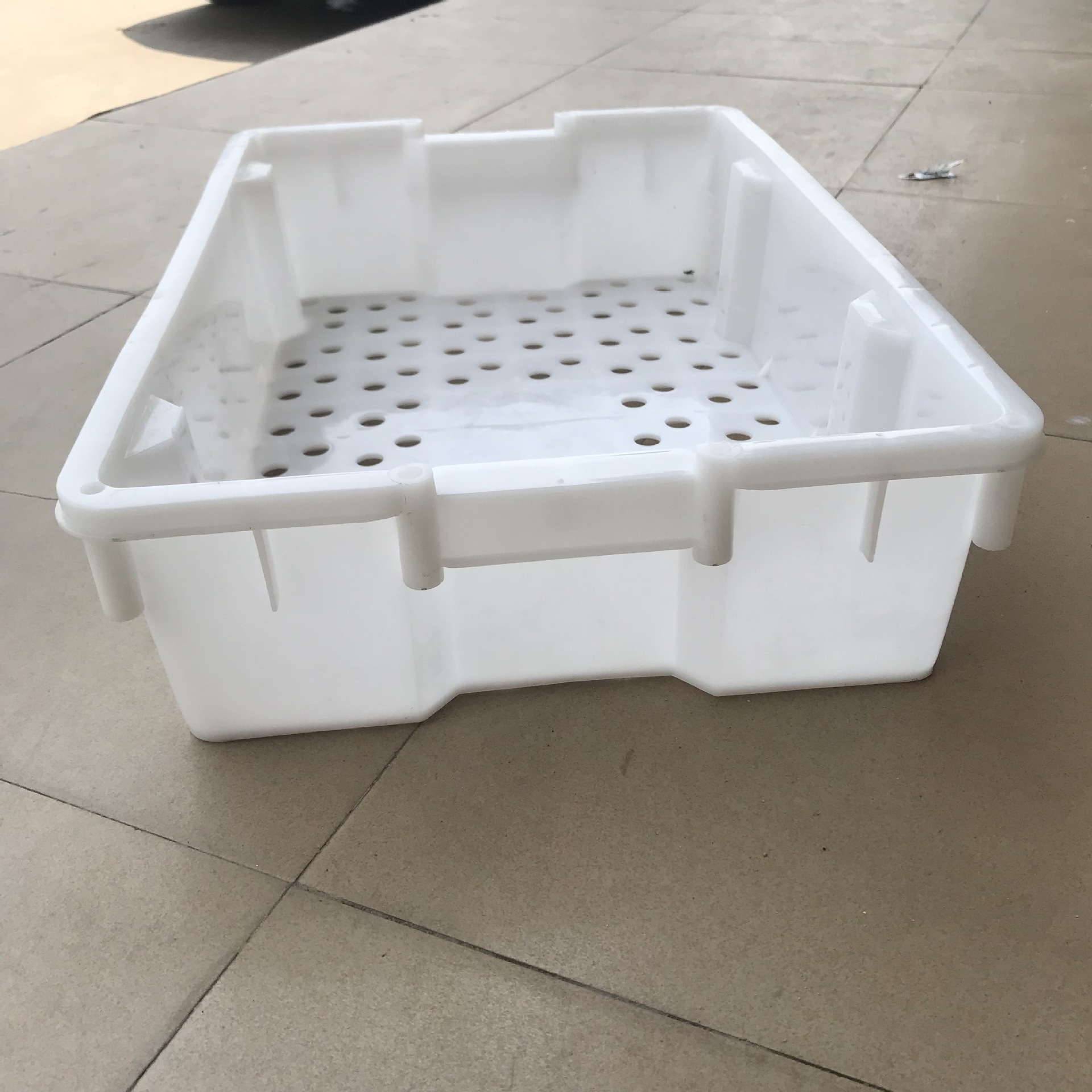 茂名汕头塑料镂空箱揭阳塑料鱼箱水产养殖周转箱630395140mm