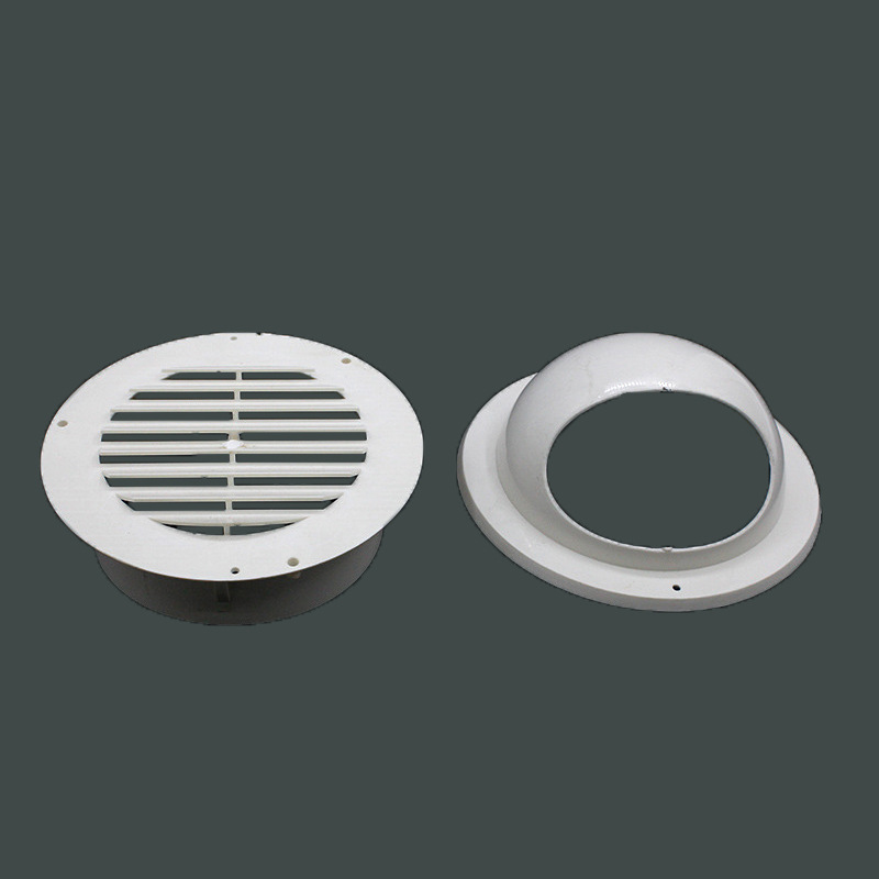 厂家直销pvc外墙通风口透气帽油烟机出风口排气罩气帽110/160
