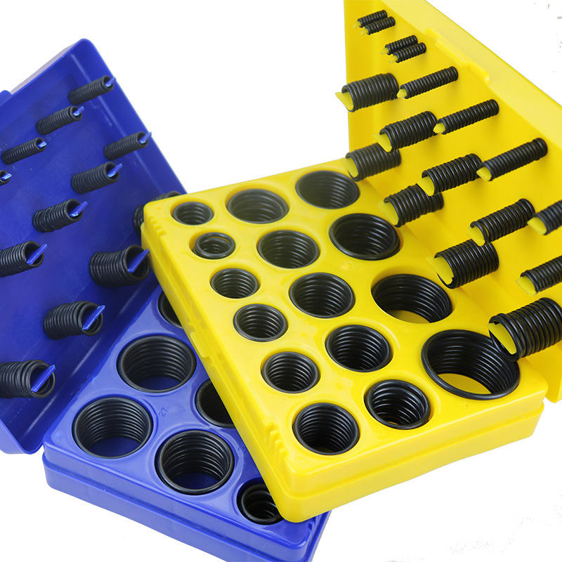 工厂热销黄蓝套装丁腈橡胶o型圈 批发生产耐高温黑色nbro型密封圈