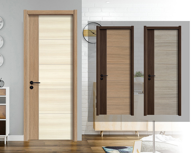 木纹夹板门多层板复合门环保免漆生态门酒店精装房公寓房门工程